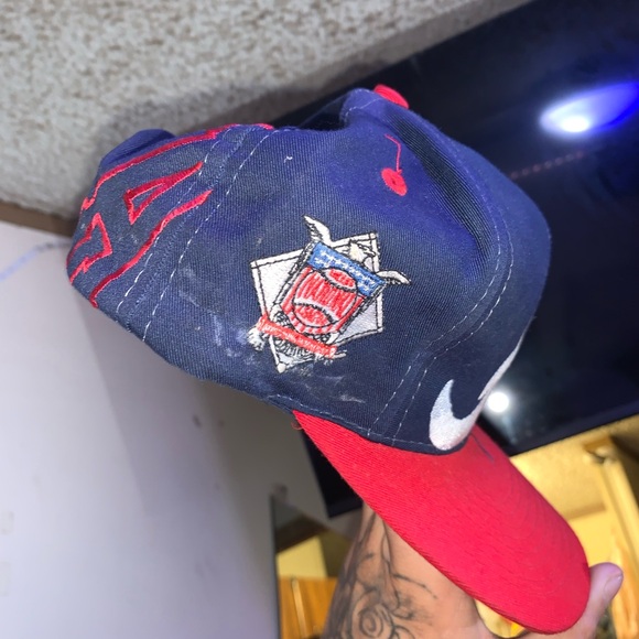 Atlanta Braves vintage 90s snapback collectible hat - Picture 10 of 11